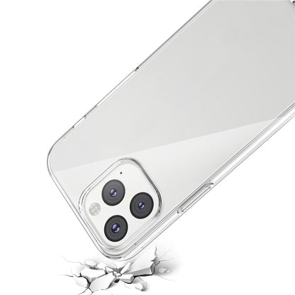 For iPhone 14 Pro Max 6.7 inch 2.5D Arc Edge Tempered Glass Screen Protector+TPU Anti-scratch Cell Phone Covering Shell