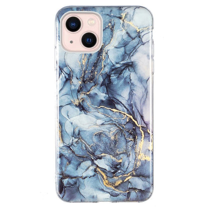 IMD Marble Pattern TPU Case for iPhone 14 6.1 inch, Wear-resistant Well-protected Cell Phone Cover
