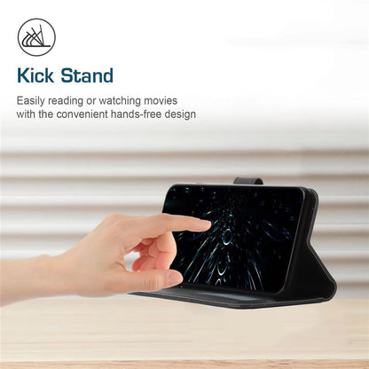 For iPhone 14 Pro Max 6.7 inch Stand Wallet Stitching Phone Cover PU Leather + TPU Protective Case with Strap