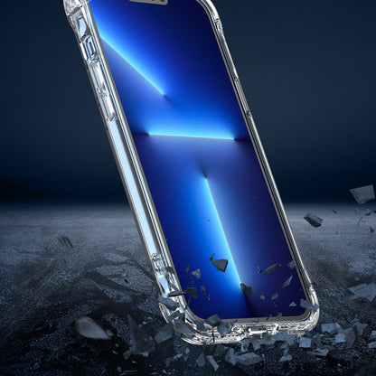 For iPhone 14 Pro Max 6.7 inch Anti-scratch Plastic TPU Phone Case Clear Concealed Kickstand Phone Shell Compatible with MagSafe