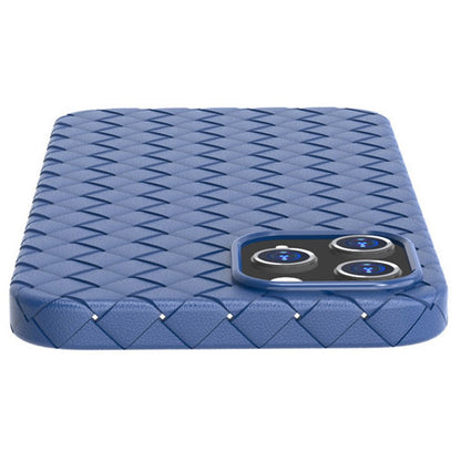 For iPhone 14 Pro Max 6.7 inch Woven Texture TPU Phone Case Heat Dissipation Phone Protective Cover