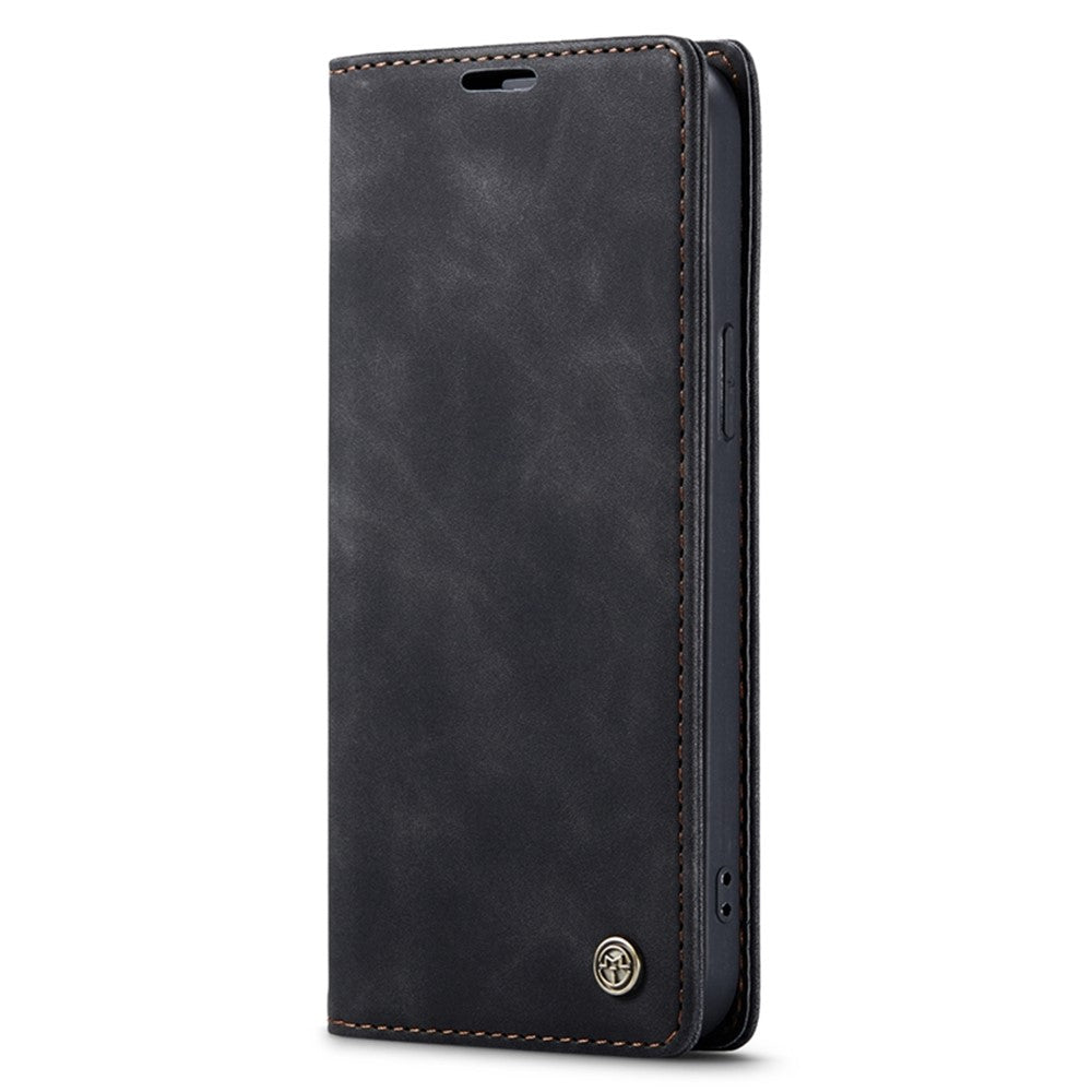 CASEME 013 Series for iPhone 14 Plus 6.7 inch  Shockproof Flip Case Anti-wear PU Leather Wallet Cover Stand Magnetic Auto-absorbed Shell
