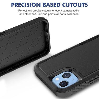 For iPhone 14 Plus 6.7 inch Phone Case Shell Anti-fingerprint Hard PC+TPU Mobile Phone Cover