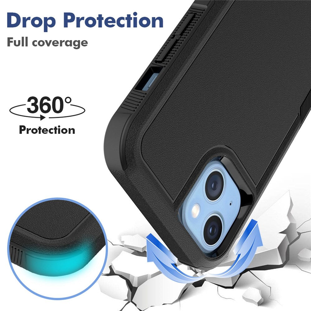 For iPhone 14 Plus 6.7 inch Phone Case Shell Anti-fingerprint Hard PC+TPU Mobile Phone Cover