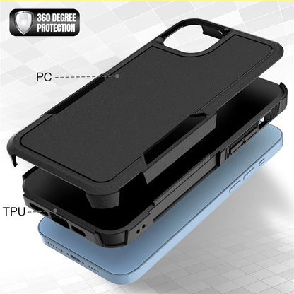 For iPhone 14 Plus 6.7 inch Phone Case Shell Anti-fingerprint Hard PC+TPU Mobile Phone Cover