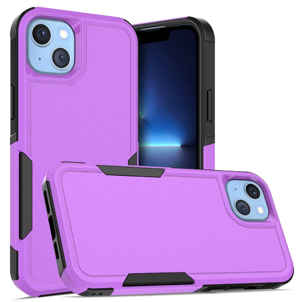 For iPhone 14 Plus 6.7 inch Phone Case Shell Anti-fingerprint Hard PC+TPU Mobile Phone Cover