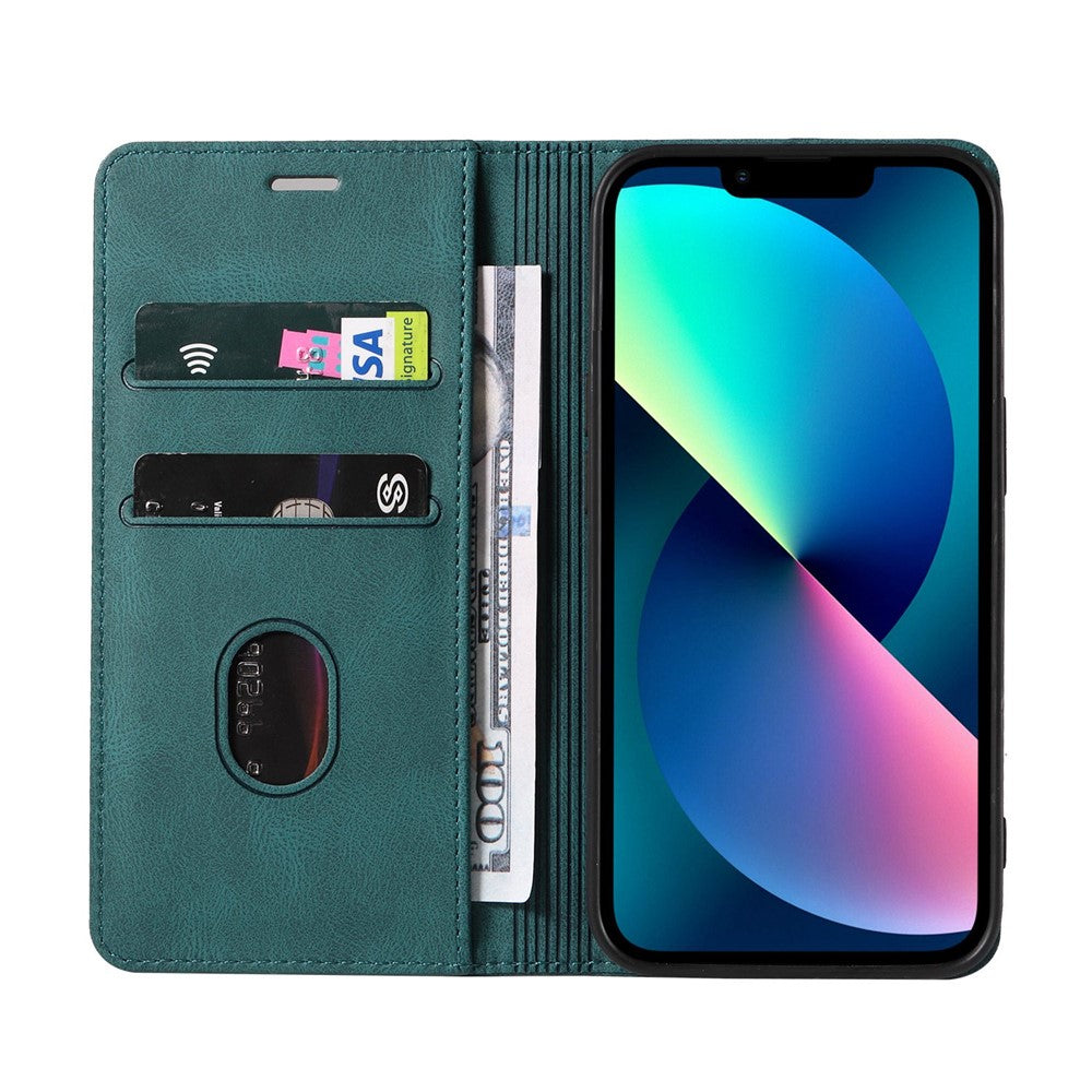 For iPhone 14 Pro Max 6.7 inch Drop-proof Phone Case Anti-scratch Magnetic PU Leather Flip Wallet Cover Stand with Wristband