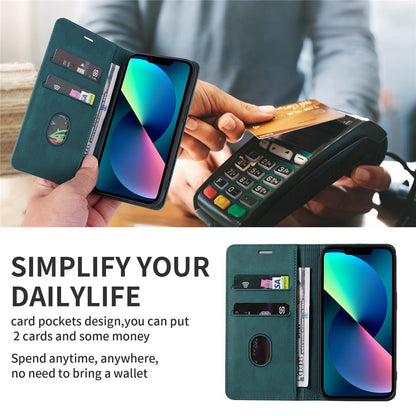 For iPhone 14 Pro Max 6.7 inch Drop-proof Phone Case Anti-scratch Magnetic PU Leather Flip Wallet Cover Stand with Wristband
