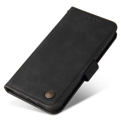 For iPhone 14 Pro Max Leather Wallet Cases Skin Touch Phone Cover Stand with Strap