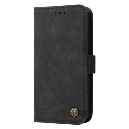 For iPhone 14 Pro Max Leather Wallet Cases Skin Touch Phone Cover Stand with Strap