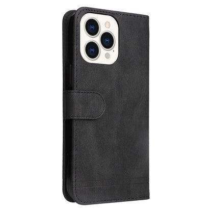 For iPhone 14 Pro Max Leather Wallet Cases Skin Touch Phone Cover Stand with Strap