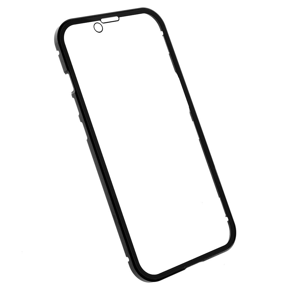 For iPhone 14 Plus Full Body Case Magnetic Tempered Glass Double-Sided Phone Case