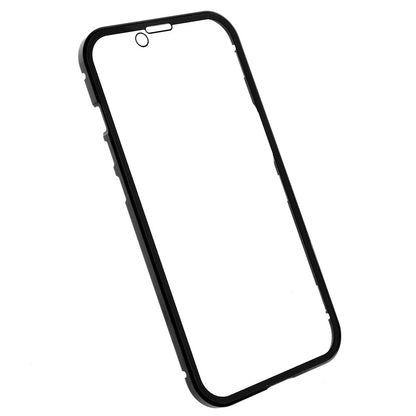 For iPhone 14 Plus Full Body Case Magnetic Tempered Glass Double-Sided Phone Case