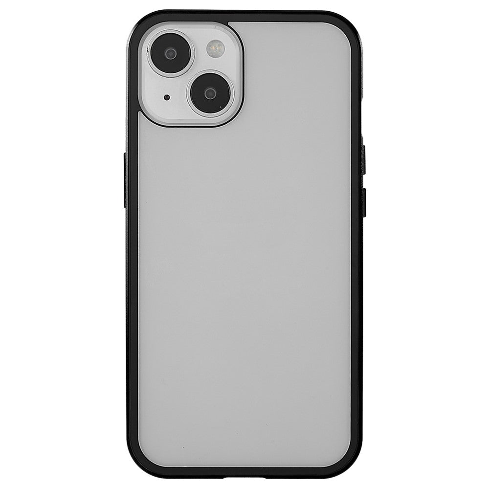 For iPhone 14 Plus Full Body Case Magnetic Tempered Glass Double-Sided Phone Case