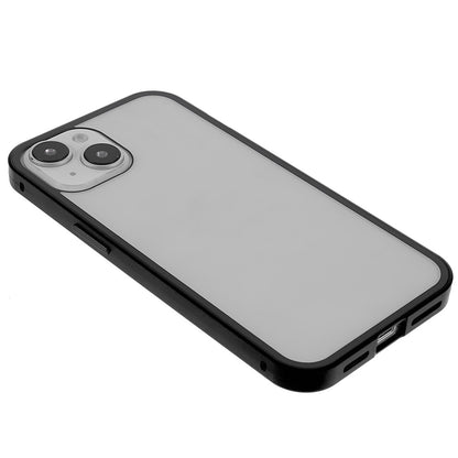 For iPhone 14 Plus Full Body Case Magnetic Tempered Glass Double-Sided Phone Case