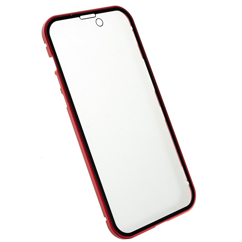 For iPhone 14 Pro Max Full Body Case Magnetic Tempered Glass Double-Sided Phone Case