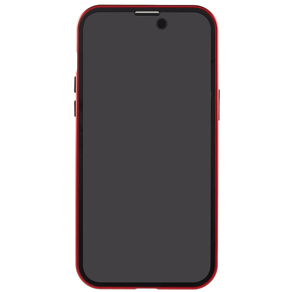 For iPhone 14 Pro Max Full Body Case Magnetic Tempered Glass Double-Sided Phone Case