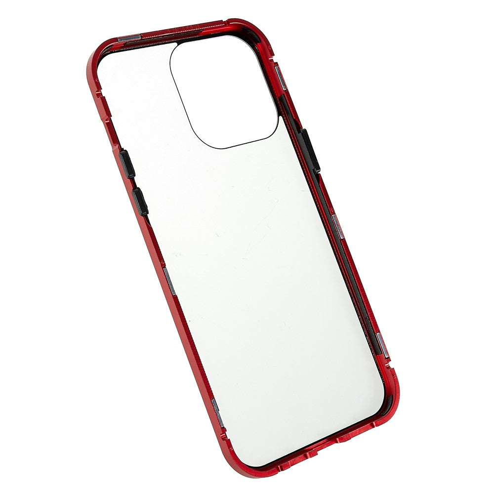 For iPhone 14 Pro Max Full Body Case Magnetic Tempered Glass Double-Sided Phone Case