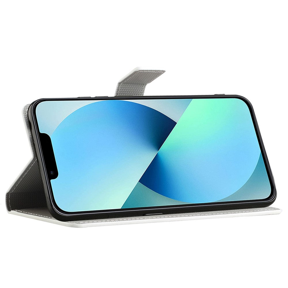 For iPhone 14 Pro Max 6.7 inch Pattern Printing Wallet Case PU Leather Stand Magnetic Closure Folio Flip Cover