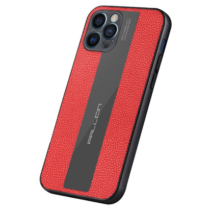 For iPhone 14 Pro Max 6.7 inch Cell Phone Case Litchi Anti-fingerprint Soft Genuine Leather+TPU Back Cover