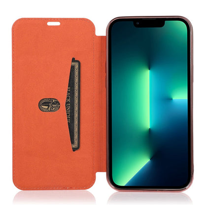 For iPhone 14 Pro Max 6.7 inch PU Leather Folio Flip Case Card Slot Clear Soft TPU Back Stand Electroplating Shell