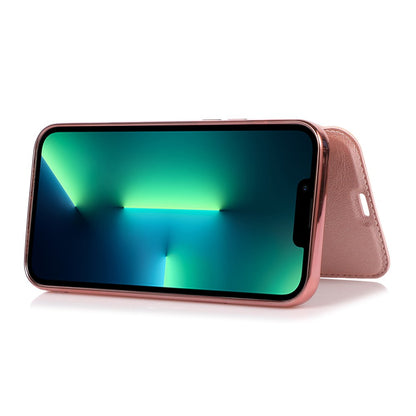 For iPhone 14 Pro Max 6.7 inch PU Leather Folio Flip Case Card Slot Clear Soft TPU Back Stand Electroplating Shell