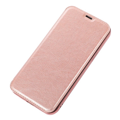 For iPhone 14 Pro Max 6.7 inch PU Leather Folio Flip Case Card Slot Clear Soft TPU Back Stand Electroplating Shell