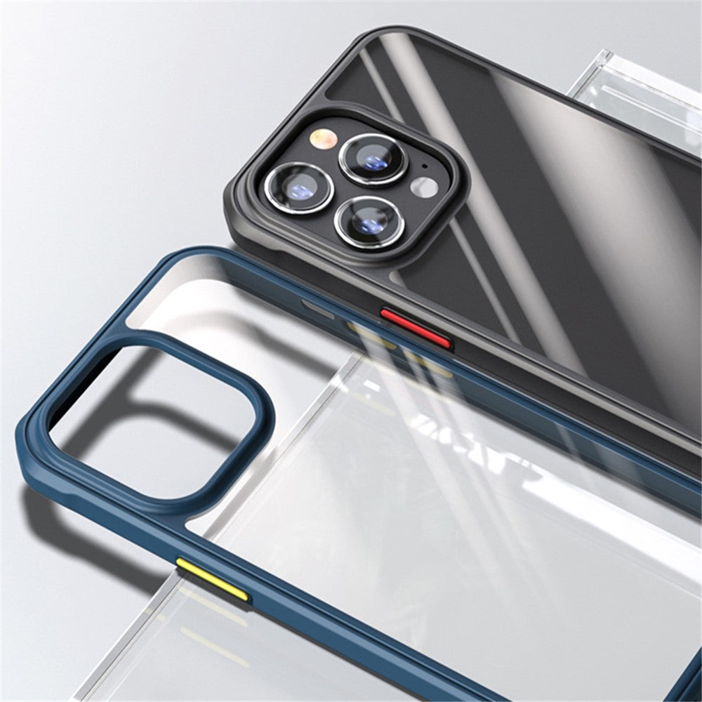 Protective Case for iPhone 14 Pro Max 6.7 inch TPU+Acrylic Slim Phone Shell Scratch-Proof Anti-Fall Cover