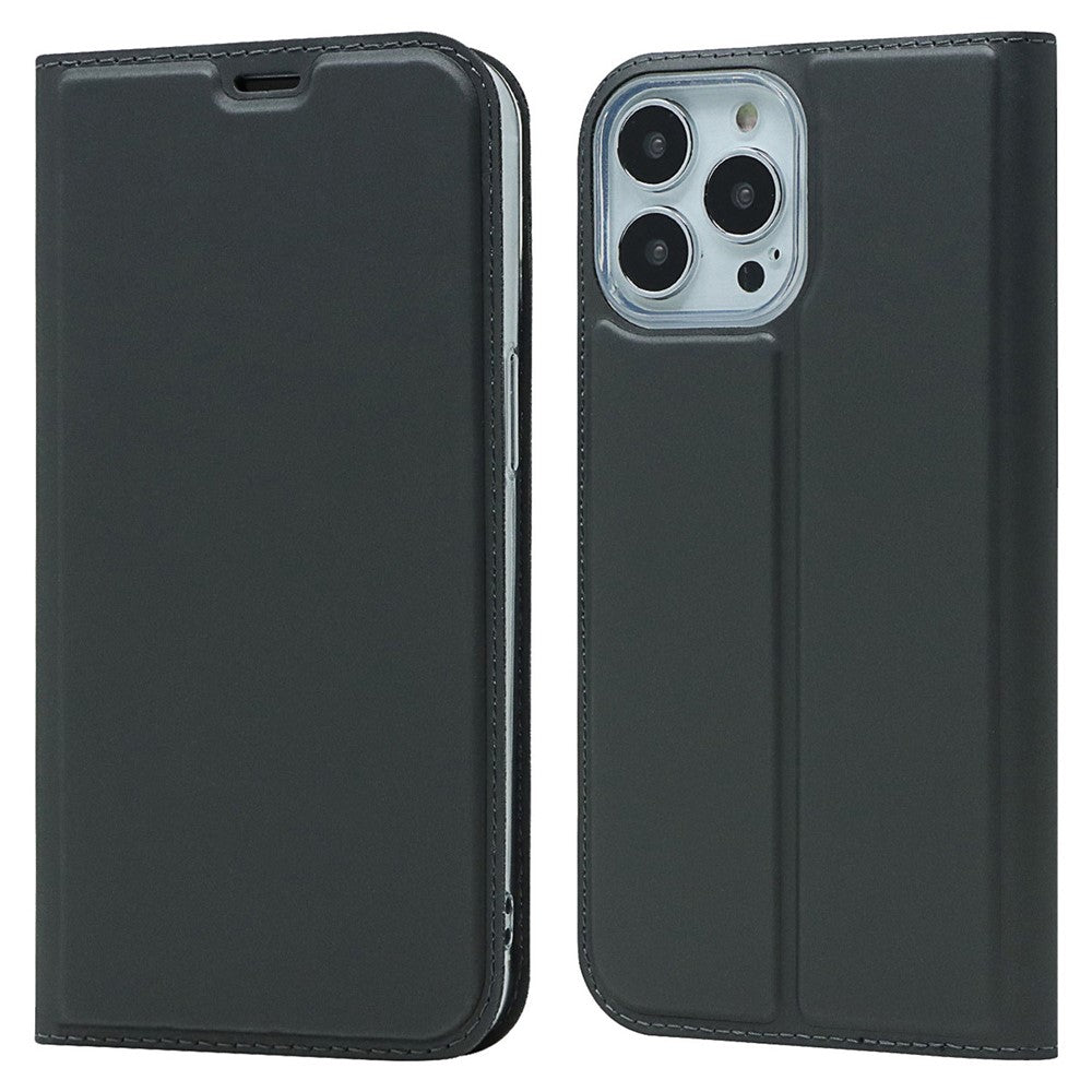 For iPhone 14 Pro Max 6.7 inch PU Leather Stand Case Card Slot Design Magnetic Adsorption Shockproof Phone Cover