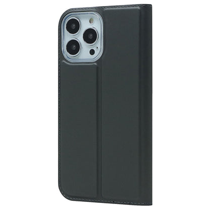 For iPhone 14 Pro Max 6.7 inch PU Leather Stand Case Card Slot Design Magnetic Adsorption Shockproof Phone Cover