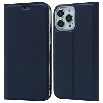 For iPhone 14 Pro Max 6.7 inch PU Leather Stand Case Card Slot Design Magnetic Adsorption Shockproof Phone Cover