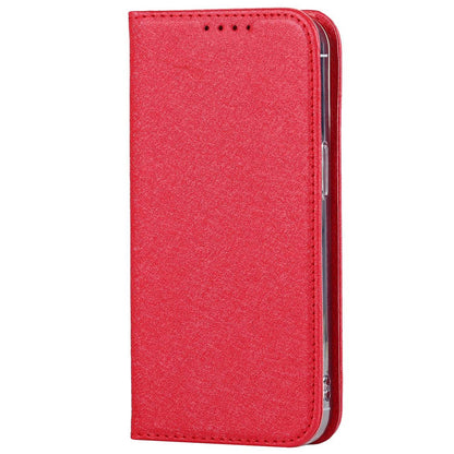 For iPhone 14 Pro Max 6.7 inch Wear-resistant PU Leather Silk Texture Wallet Phone Case Stand Protector with Wrist Strap