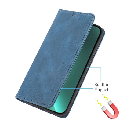 For iPhone 14 Pro Max 6.7 inch PU Leather Phone Drop-proof Case Magnetic Adsorption Flip Stand Wallet Shell