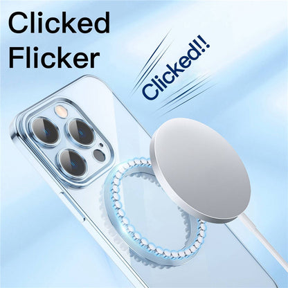 For iPhone 14 Plus Magnetic Charging TPU Phone Back Cover Ultra-Thin Phone Case with Lens Film