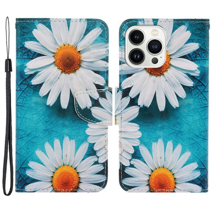 For iPhone 14 Pro Max 6.7 inch Protective Phone Case Cross Texture Pattern Printing PU Leather Shockproof Stand Wallet Cover