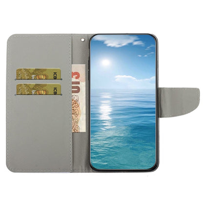 For iPhone 14 Pro Max 6.7 inch Protective Phone Case Cross Texture Pattern Printing PU Leather Shockproof Stand Wallet Cover