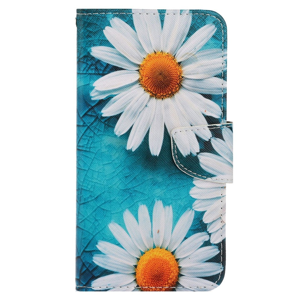 For iPhone 14 Pro Max 6.7 inch Protective Phone Case Cross Texture Pattern Printing PU Leather Shockproof Stand Wallet Cover
