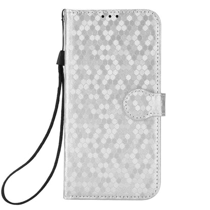 For iPhone 14 Pro Max 6.7 inch Magnetic Clasp Dot Pattern Imprinted Phone Cover Shockproof Leather Stand Wallet Case