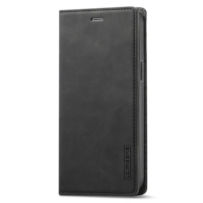 LC.IMEEKE For iPhone 14 Plus PU Leather Wallet Folio Flip Case Magnetic Auto-absorbed Stand Cover