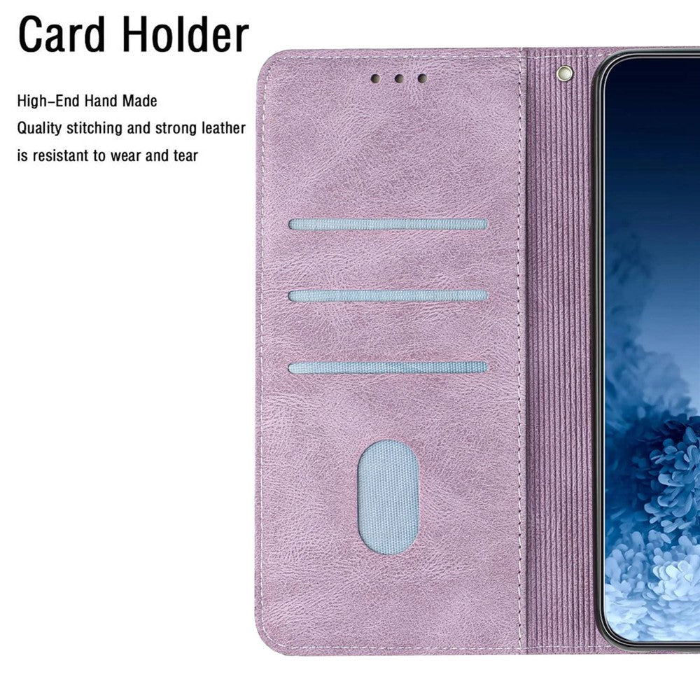 For iPhone 14 Plus Mandala Flower Imprinted Wallet Case PU Leather Wrist Strap Stand Feature Flip Cover