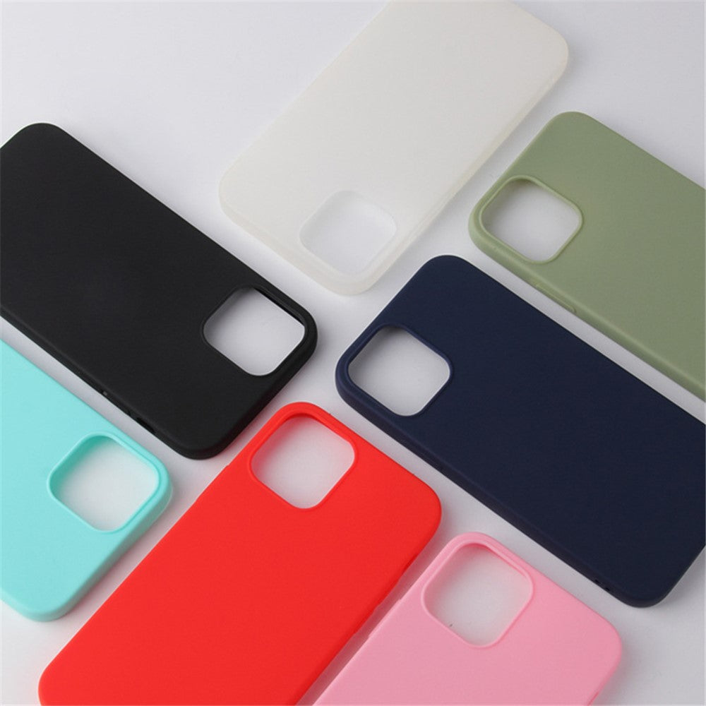 For iPhone 14 / 13 Matte Surface Flexible TPU Phone Cover Anti-Drop Back Case