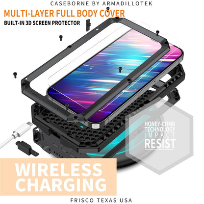 For iPhone 14 Pro Max 6.7 inch 2nd Generation Anti-scratch Phone Case Kickstand Sliding Camera Cover Phone Cover with Tempered Glass Screen Protector