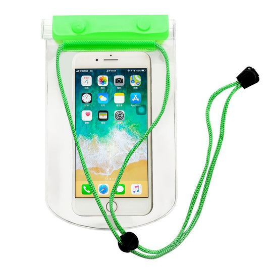 3-Layer Thicken Waterproof Bag for Under 7-inches Mobile Phone Beach Pool Dry Bag with Adjustable Lanyard