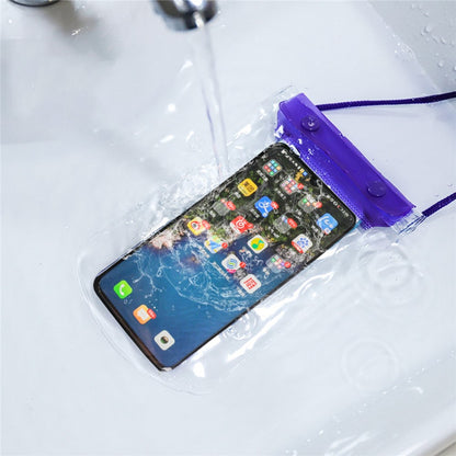 3-Layer Thicken Waterproof Bag for Under 7-inches Mobile Phone Beach Pool Dry Bag with Adjustable Lanyard