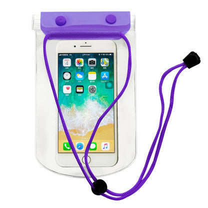 3-Layer Thicken Waterproof Bag for Under 7-inches Mobile Phone Beach Pool Dry Bag with Adjustable Lanyard