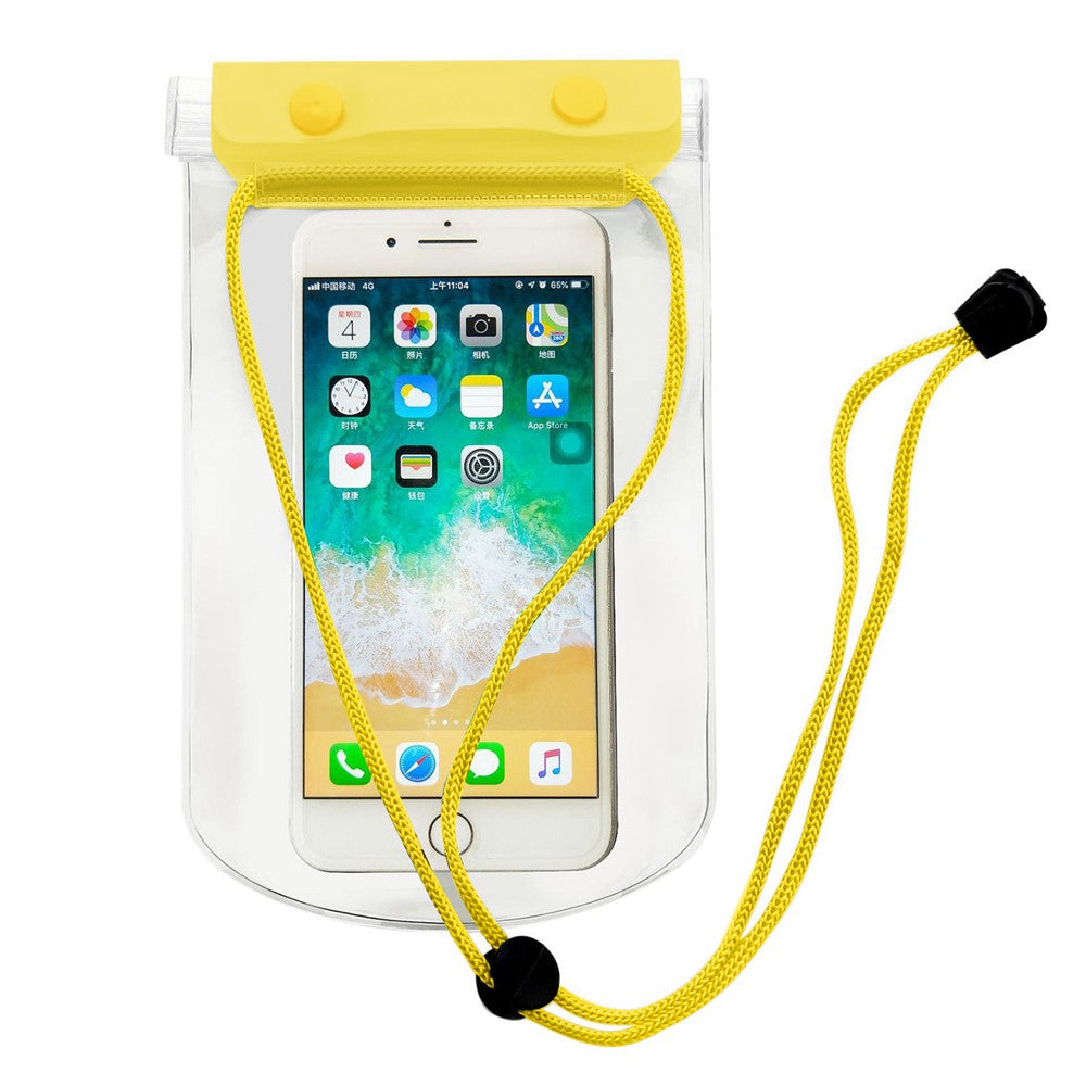 3-Layer Thicken Waterproof Bag for Under 7-inches Mobile Phone Beach Pool Dry Bag with Adjustable Lanyard