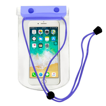 3-Layer Thicken Waterproof Bag for Under 7-inches Mobile Phone Beach Pool Dry Bag with Adjustable Lanyard