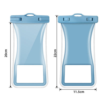 TPU Waterproof Bag for Under 7.2-inches Mobile Phone Beach Pool Phone Dry Bag with Floating Airbag