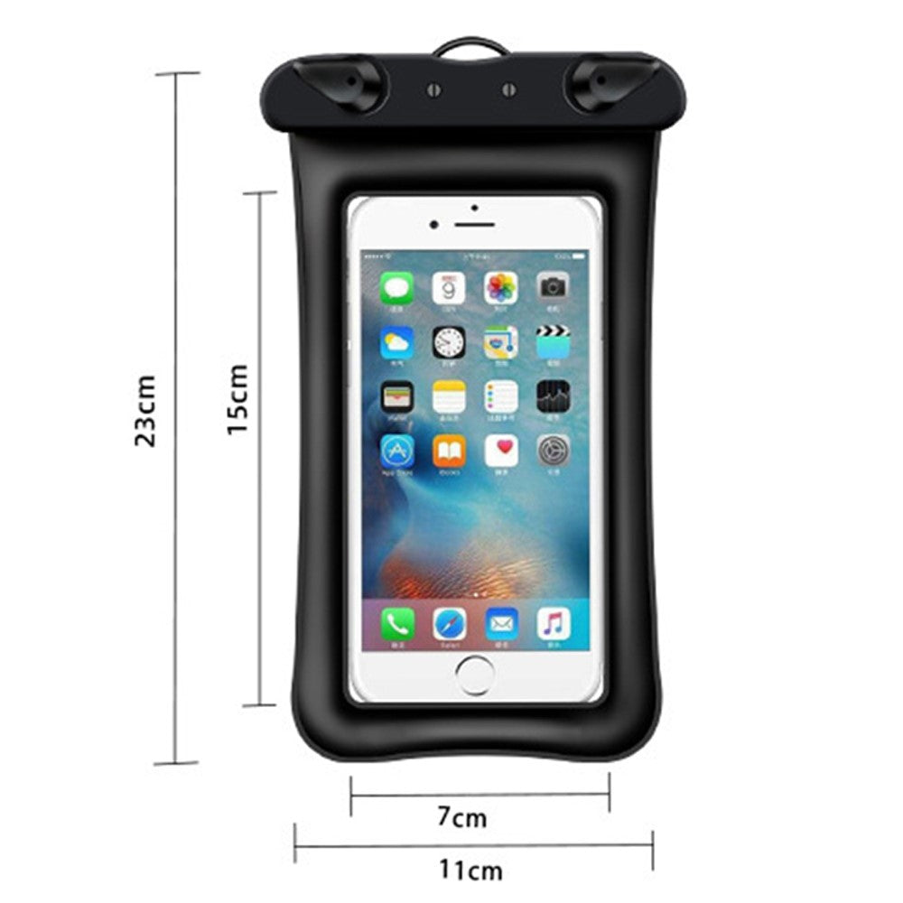 Floating Airbag Waterproof Bag for Under 7.2-inches Cell Phone Beach Pool Phone Dry Bag with Lanyard