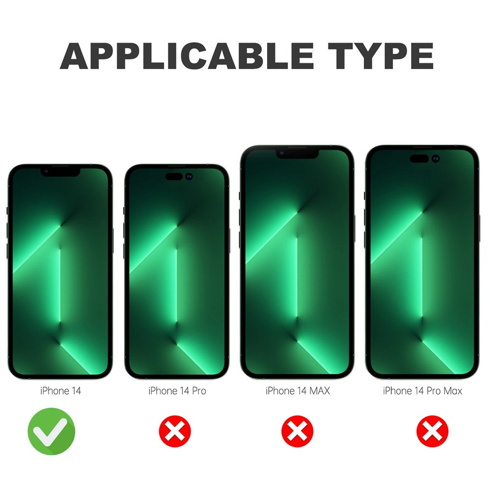 REDPEPPER Dot+ Series for iPhone 14 6.1 inch Compatible with MagSafe Wireless Charging Fall Proof Phone Cover IP68 Waterproof IP6X Dustproof Transparent Back Hybrid Phone Case